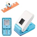 Briefmarkenstanzer Rechteckig Stamp Puncher, Manueller Motivstanzer Quadrat Stanzer FüR Bastelpapier, Locher Papierstanzer FüR Stempelherstellung, Etikettenherstellung (Stamp shape, 2x2.5CM)
