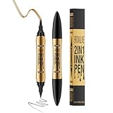 2 in 1 Eyebrow Microblading Pen, 2024 New 3D Microblading Eyebrow Pen Tattoo Pencil 4 Fork Tip, Waterproof Magic Microblading Eyebrow Pencil for Natural Makeup Last All Day - 9703#Light Brown