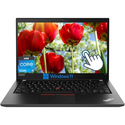 Lenovo Touchscreen Laptop T14 Gen3 Computer Win11 Pro, 14in FHD(1920x1080) Thinkpad Laptop T14 G3, i5-1245U Processor, 16GB RAM, 512GB SSD (Renewed)