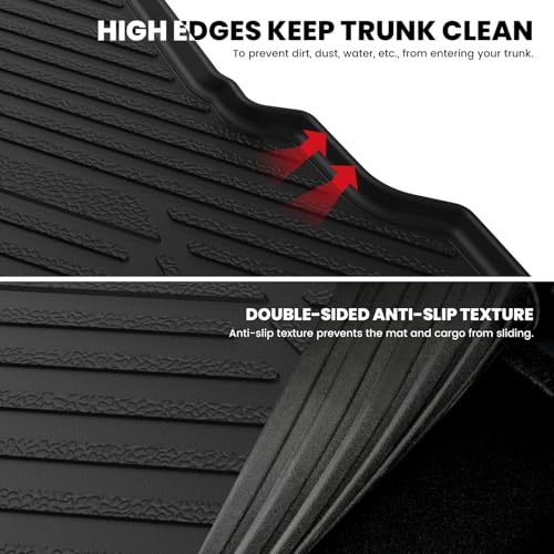 Image of LASFIT Cargo Mat for Ford Fusion 2013-2020, Only Fit Gasoline, Black