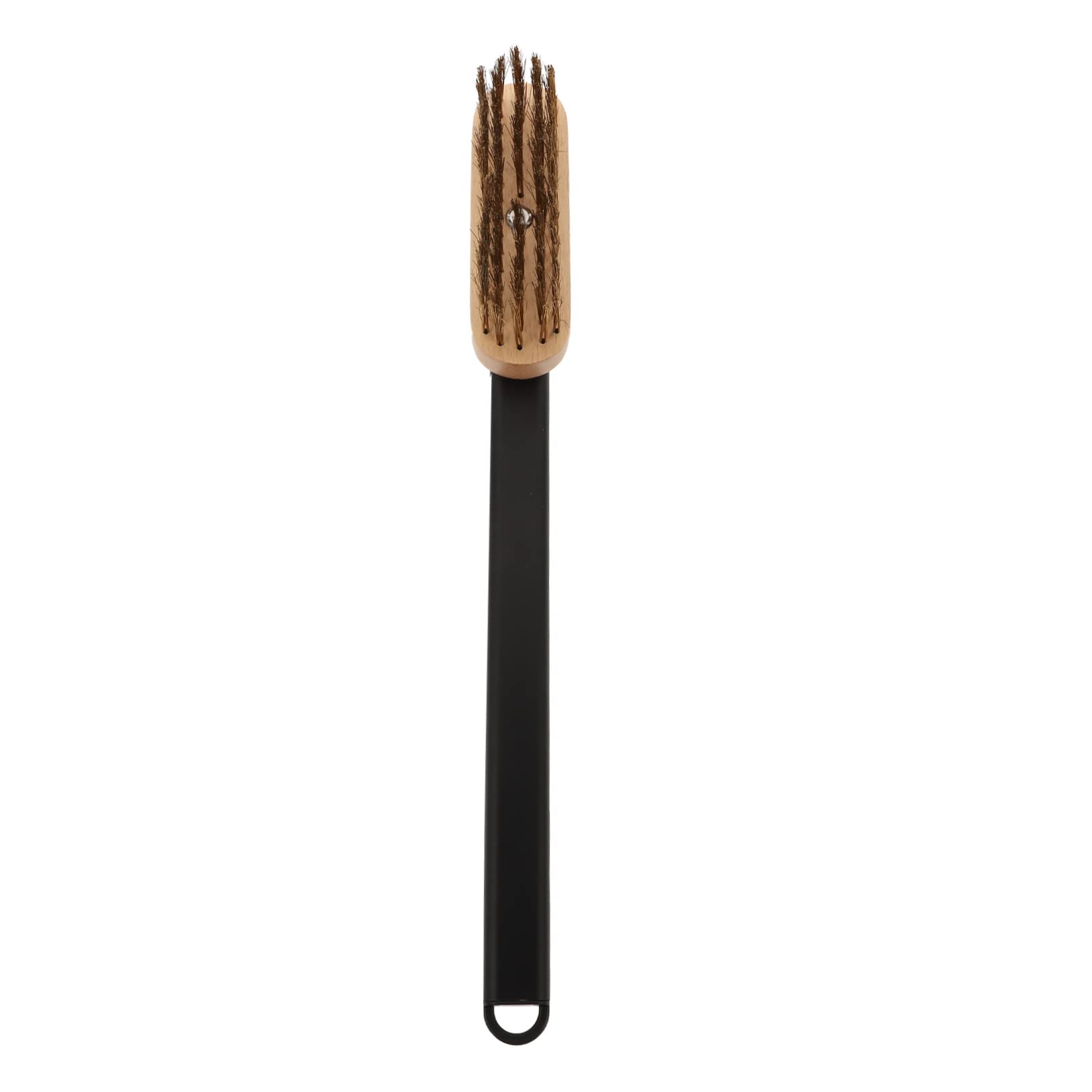 Cepillo de Cobre para Limpieza de Parrilla 40cm Negro | Mango de Madera, Aleación Resistente, Limpieza de Estufas y Hornos, Herramienta Multiusos