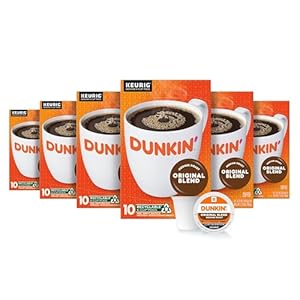 Dunkin’ Original Blend Medium Roast Coffee, 60 Keurig K-Cup Pods