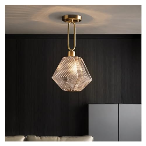 Lustre moderne en verre de diamant pour cuisine et bar