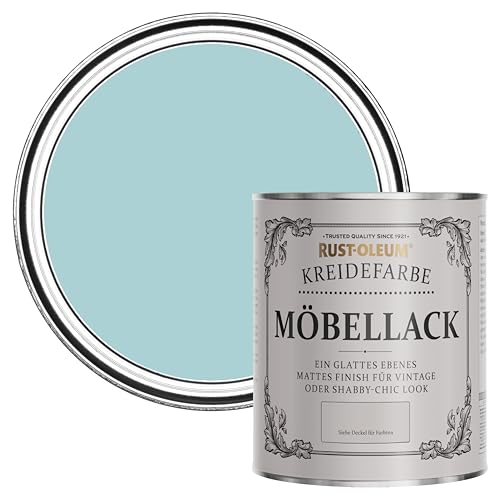 Rust-Oleum Shabby Chic blau Vintage Kreidefarbe für Möbel, wasserbasiert, geruchsarm - Inselblau 750ML