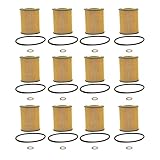 12 Pieces Engine Oil Filter 51223 for BMW 328I 1996-2000 328IS 1996-1999 330CI 2001-2006 330I