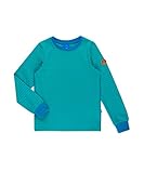 tailliert geschnitten Finkid Rulla Aquamarine French Kinder Langarm Shirt mit UV-Schutz in Streifenoptik