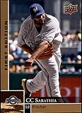 2009 Upper Deck First Edition Baseball #166 CC Sabathia Milwaukee Brewers