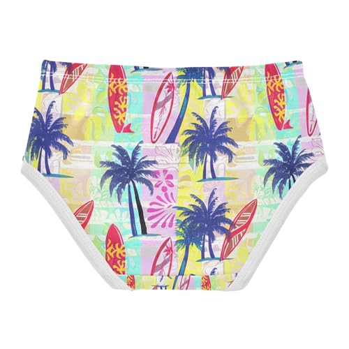 Blue Palm Trees Surfboards Toddler Girls's Underwear 2T 202c17502