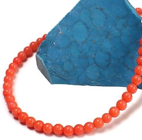 Natural Bamboo Pink Coral 3-3.5mm salmon pink Smooth Round AAA Quality Handmade 925 Sterling Silver. Gold Filled Bracelet, Beach, Boho gift
