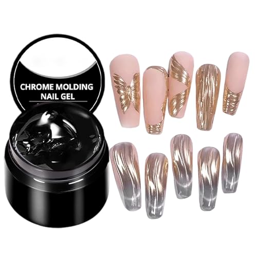 Gel para tallar uñas - Esmalte para esculpir LED UV de 7 ml, pasta de modelado dura, extensión sólida con acabado brillante fino | Constructor de calidad de salón para hija, hermana, mamá, estudio de