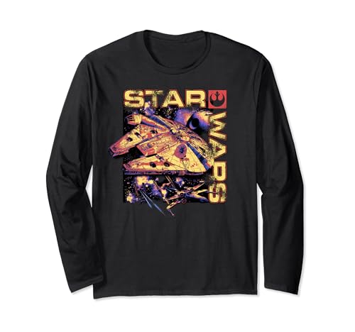 T-shirt manches longues Star Wars Falcon pour vos soirées cinéma rétro et pop culture