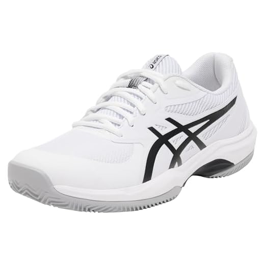 ASICS Game FF Clay, Sneaker Hombre, White/Black, 43.5 EU