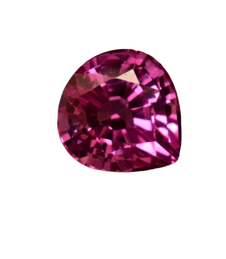Saphir rose naturel en cœur 10x10mm pour création de bijoux DIY