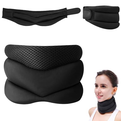 Evadollina Estirador de Cuello, Almohada Cervical Anti-Ronquidos, Collarín, Soporte de Cuello, Regalos Navideños