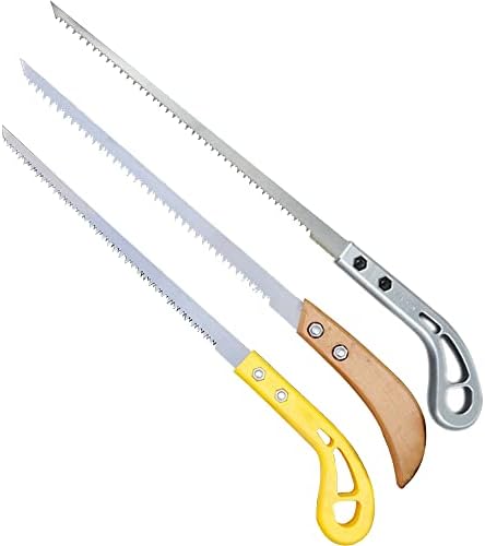 Outdoor Portable Hand Saw, 2023 New Mini Wall Panel Rugged Wood working Small Saw, Portable Household Saw Bamboo Fine Toothed Hand Saw, Best for Camping, Gardening, Pruning Saw (3PCS)