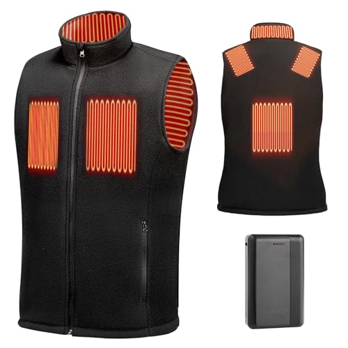 VEVOR Heated Vest, Men Electric Heating Vest, 6 Heating Zones Lightweight Winter Wear with 3 Levels, for Outdoor Hiking Camping Fishing Skiing, Size XL
