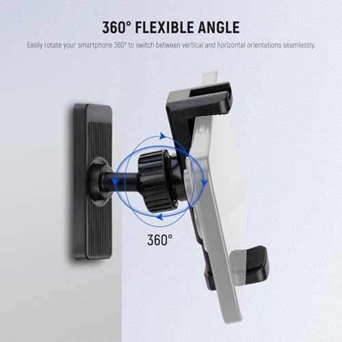 Image of NEEWER Magnetic Phone Holder Mount Stand, Home Gym Workout Forklift Decor Stuff Essential Accessories Gear Compatible with iPhone Android Samsung for Women Men Girl Boy Video Recording, PA119