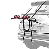 fahrradträger für heckklappe fahrrad heckträger universal [SICHER UND SICHER]: Sechs Zurrgurte sorgen für Stabilität und Sicherheit im Gebrauch. Weiche Gummikissen schützen das Auto vor Kratzern.