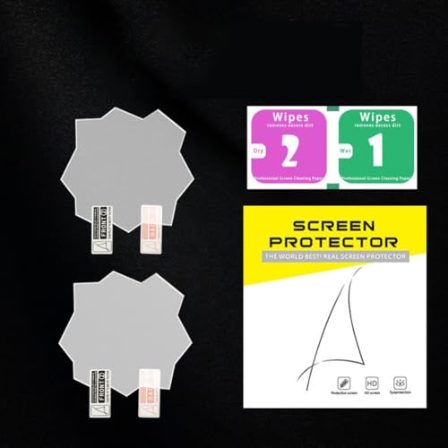 Displayschutzfolie für Tamagotchi Paradis, vollständige Abdeckung, kratzfest, blasenfrei, 2 Stück (weiße weiche Folie)