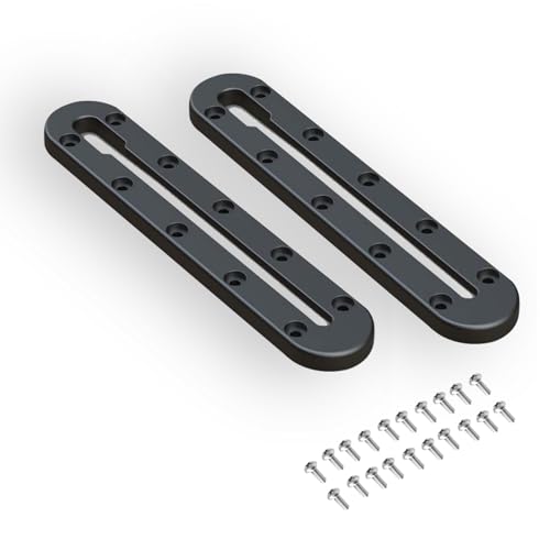IVYSUN Kayak Track Rail - Low Profile Design for Fishing Rod,Cup Holders and Paddle Holders | High-Strength Nylon&Stainless Steel 304 | Kayak Accessories Mount Track & Rail System for Kayak(9IN,2PCS) by IVYSUN - Used condition - US$13.93