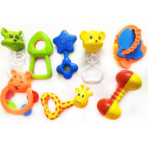 Image of Musical Rattle Toy for Infants - 8 Pcs Set