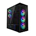 Produktbild ARCTIC Xtender (Mirror Black) - PC-Gehäuse, Verspiegeltes Glas, 2X 420 mm Radiator Support, Full Tower, Big Tower, E-ATX, 5X A-RGB Lüfter vormontiert - Schwarz