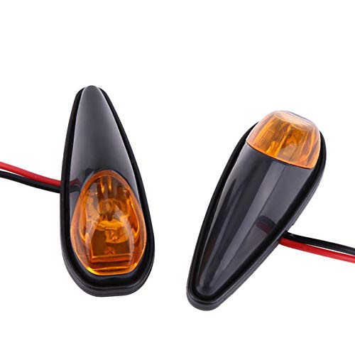 WYYYFA 2 Pcs Moto Clignotants Scooter Clignotant Lampes Indicateur Moto Collé Super Lumineuse, pour Kawasaki