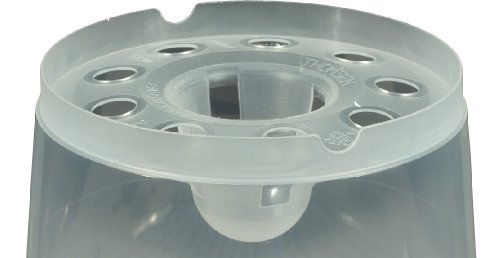 Clear Orchid Pot, 15cm - Clear Plant Pots for Orchids - Plastic Orchid Pots with Holes - Transparent Nursery Flower Pots for Indoor & Outdoor Orchid Repotting