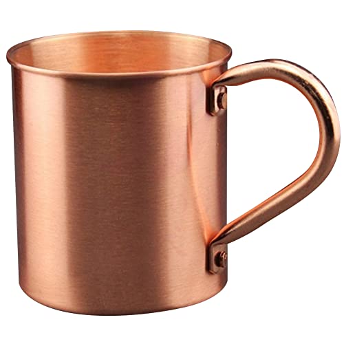Jkjhbhged 450ML Copper Mug Water Cup Cup Straight Body Curling Cup Bar Cocktail Glass Beer Mug