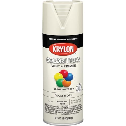Image of Krylon K05524007 COLORmaxx Spray Paint, Aerosol, Ivory