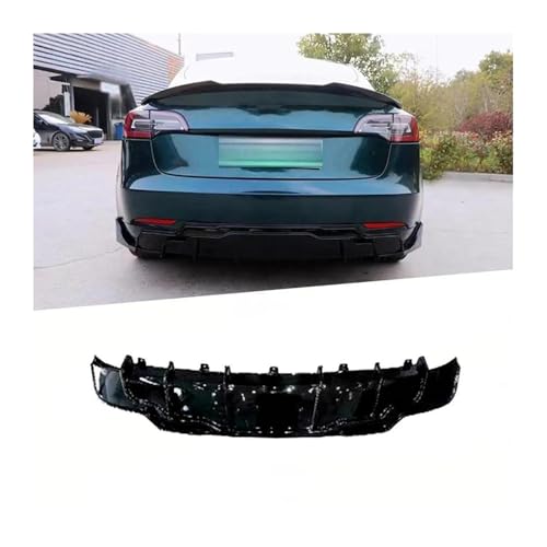 Diffuseur pare-chocs arrière Tesla Model 3 protection contre rayures gloss black - 4