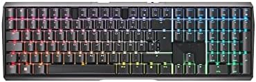 CHERRY MX 3.0S Wireless, kabellose mechanische Gaming-Tastatur mit RGB-Beleuchtung, Deutsches Layout (QWERTZ), Bluetooth-®, Funk- oder Kabelverbindung, MX Brown Switches, schwarz