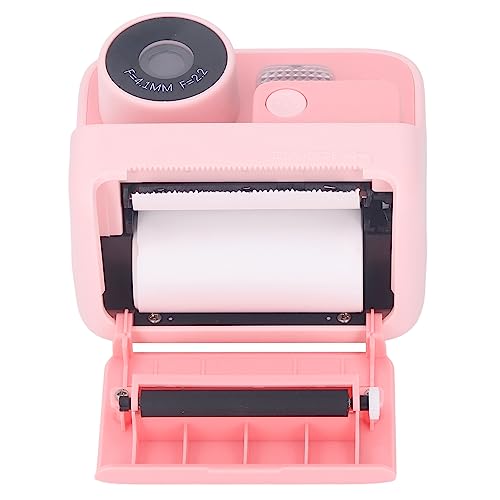 Câmera infantil com impressão instantânea, câmera digital de vídeo selfie de 48 MP com papel de impr