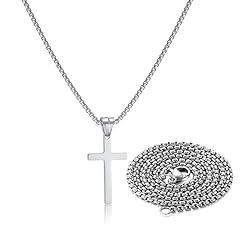 Silver:Cross Pendant 0.4'' * 0.8''