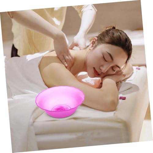 Set de 3 lavabos redondos de plástico portátiles para lavado facial miniatura 7