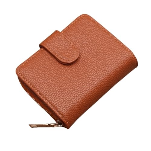 men's wallet Men's wallet driver's license integrated bag multi-function card holder leather case driver's license driving license protective cover(Brown)
