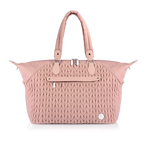 Diaper Bag Tote Baby Nappy Changing Bag Multifunction Large Baby Travel Handbag For Mom(Dusty Rose) #TOP1