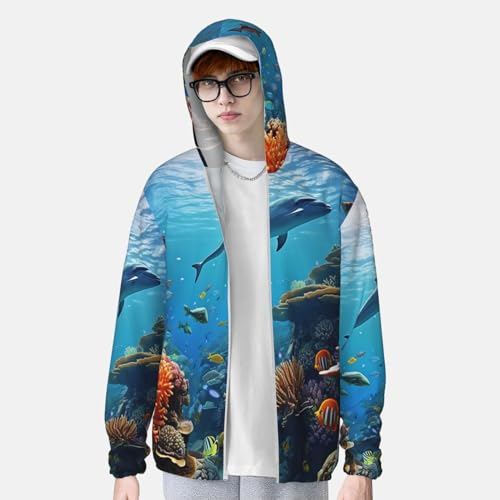Chaqueta de protección solar con capucha unisex miniatura 3