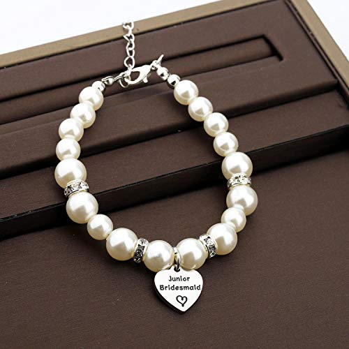 Zuo Bao Bridesmaid Jewelry Gift Crystal Pearl Bracelet for Chief/Junior Bridesmaids3