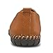 LUODENGLANG Men's Genuine Leather Loafer Shoes Slip On Soft Breathable Handmade Stitching Fashion Casual Shoes Lightweight Driving Dress Shoe Brown 9.5 M43