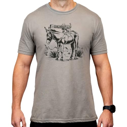 Image of Magpul CVC Crew Neck Short Sleeve T-Shirt for Men, Burro Stone Gray Heather, XL