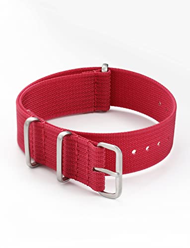 Image of TACTICAL FROG Nylon Watch Band 18mm 19 mm 20mm 22 mm 24 mm, Waterproof Military Watch Straps Replacement for Men Women, With Stainless Steel Buckle