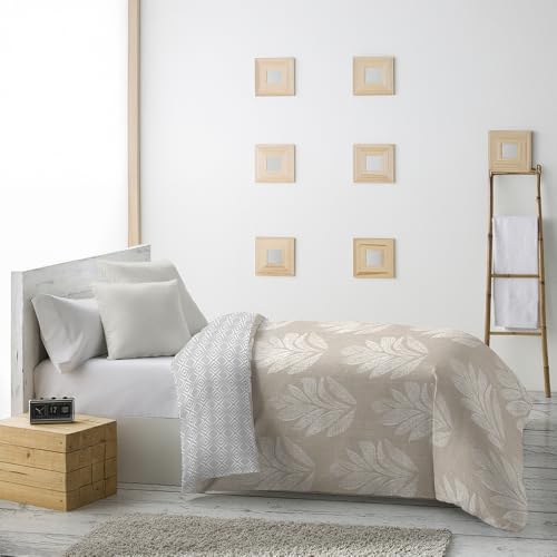 DECASATEXTIL -Edredon Nordico Estampado Cama 135/140. Edredon Microfibra – Reversible - Suave, cómodo, Ligero y Transpirable – ENEAS 230X260cm