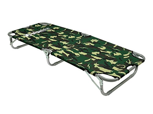 GigaTent Kids Junior Cot Portable Folding Travel Bed - Camping Outdoor Hiking RV or School Child Daycare - 60" Long - Includes Travel Bag - Camouflage