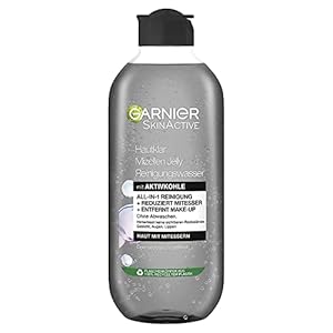 Garnier Mizellen Reinigungswasser, Für eine sanfte Reinigung und schonendes Abschminken, Gesichtswasser zum Reduzieren von Mitessern, SkinActive Hautklar Mizellen Jelly, 1 x 400 ml
