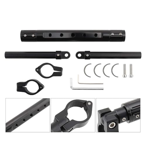 Barra de equilibrio para motocicleta manillar extendido universal aluminio 22-27mm 5