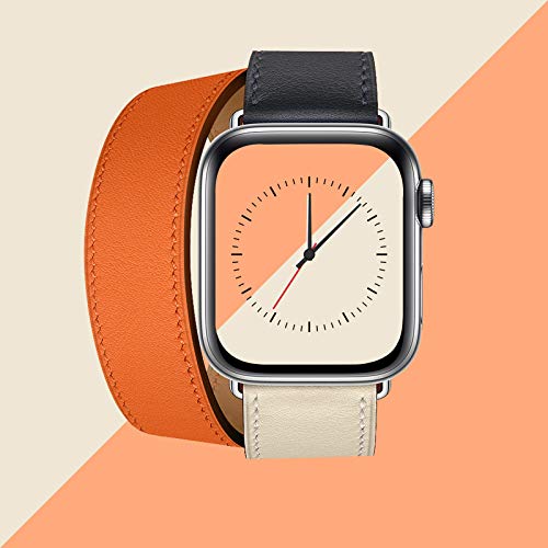 XCool Cinturino Apple Watch 38mm 40mm, Pelle Blu