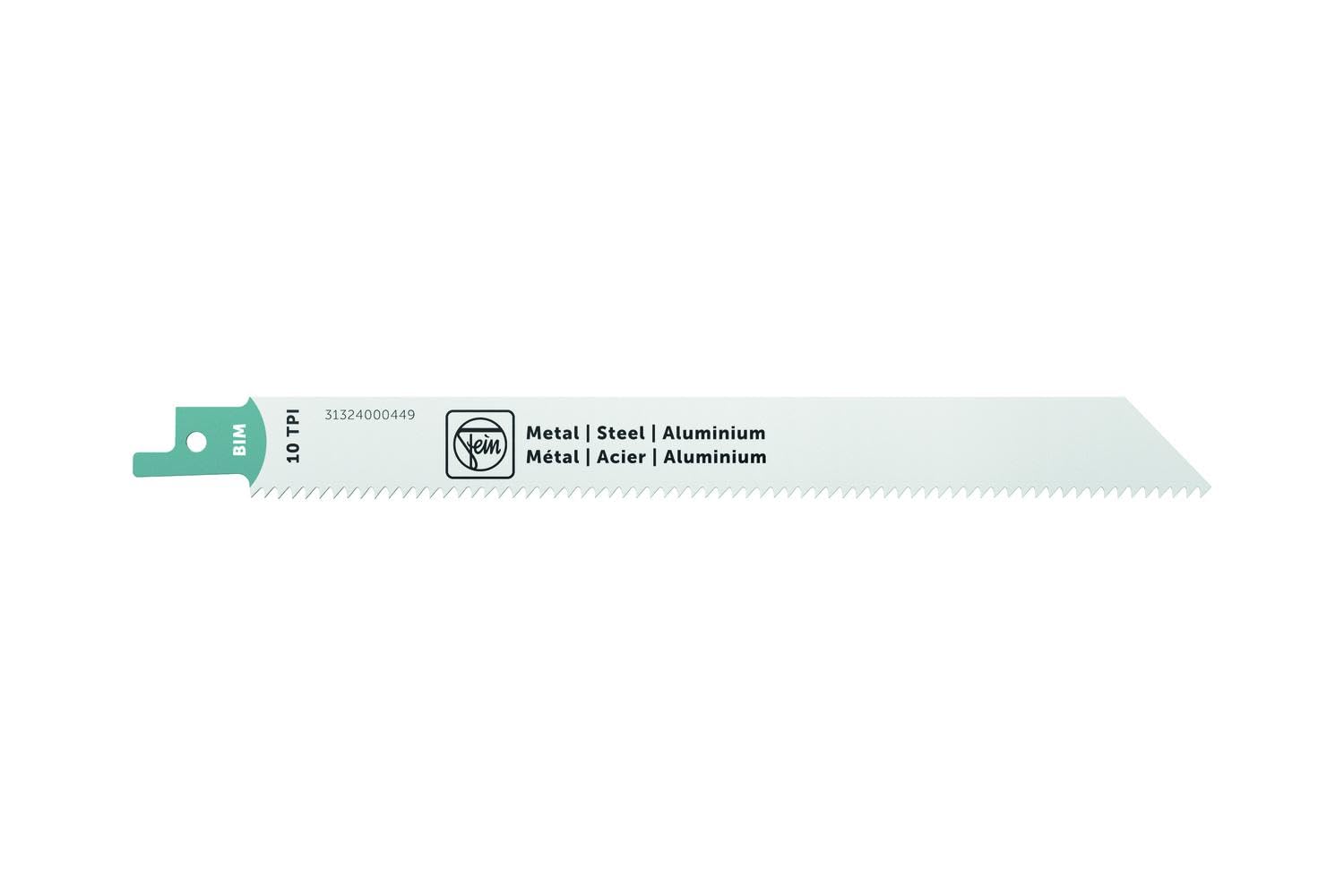 FEIN Metal and aluminium saw blade for reciprocating saw ASAS18-21 K AS BIM 180T10 MSA