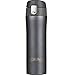 LifeSky Insulated Travel Coffee Mug, Stainless Steel (16 oz), BPA-Free , Lid Lock (Dark Gray)