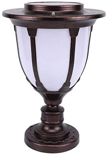 Poteau de jardin rétro industriel extérieur étanche pilier lumière cour porte poteau lanterne colonne phare poste borne lumineuse patio parc paysage lampe pont cour terrasse table lumière (14*23